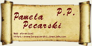 Pamela Pecarski vizit kartica